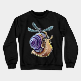 Flying snail Crewneck Sweatshirt